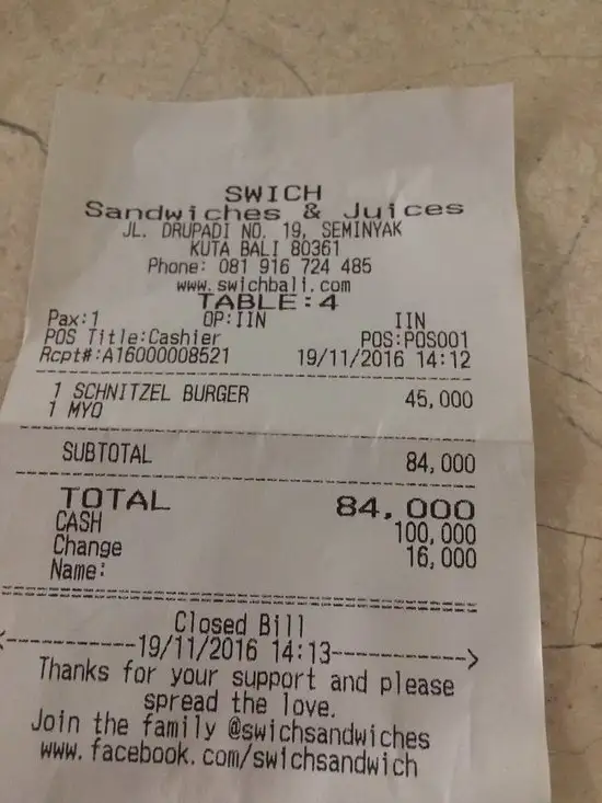 Gambar Makanan Swich Sandwiches Canggu 19