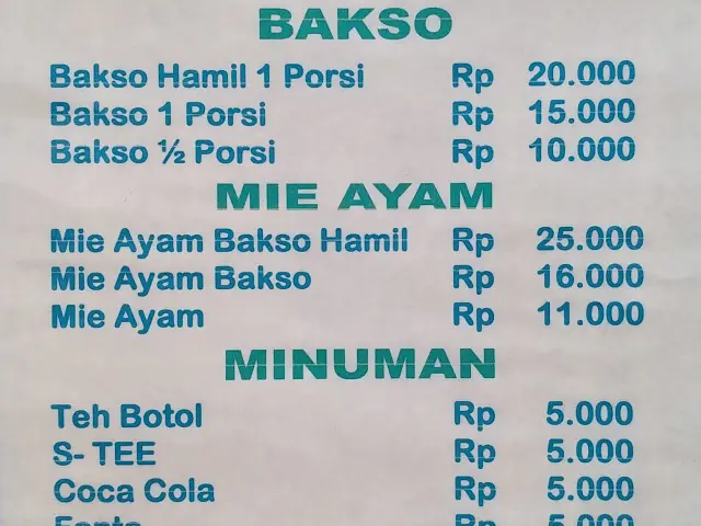 Gambar Makanan PondokMieAyamdanBaksoCondongRaos 1