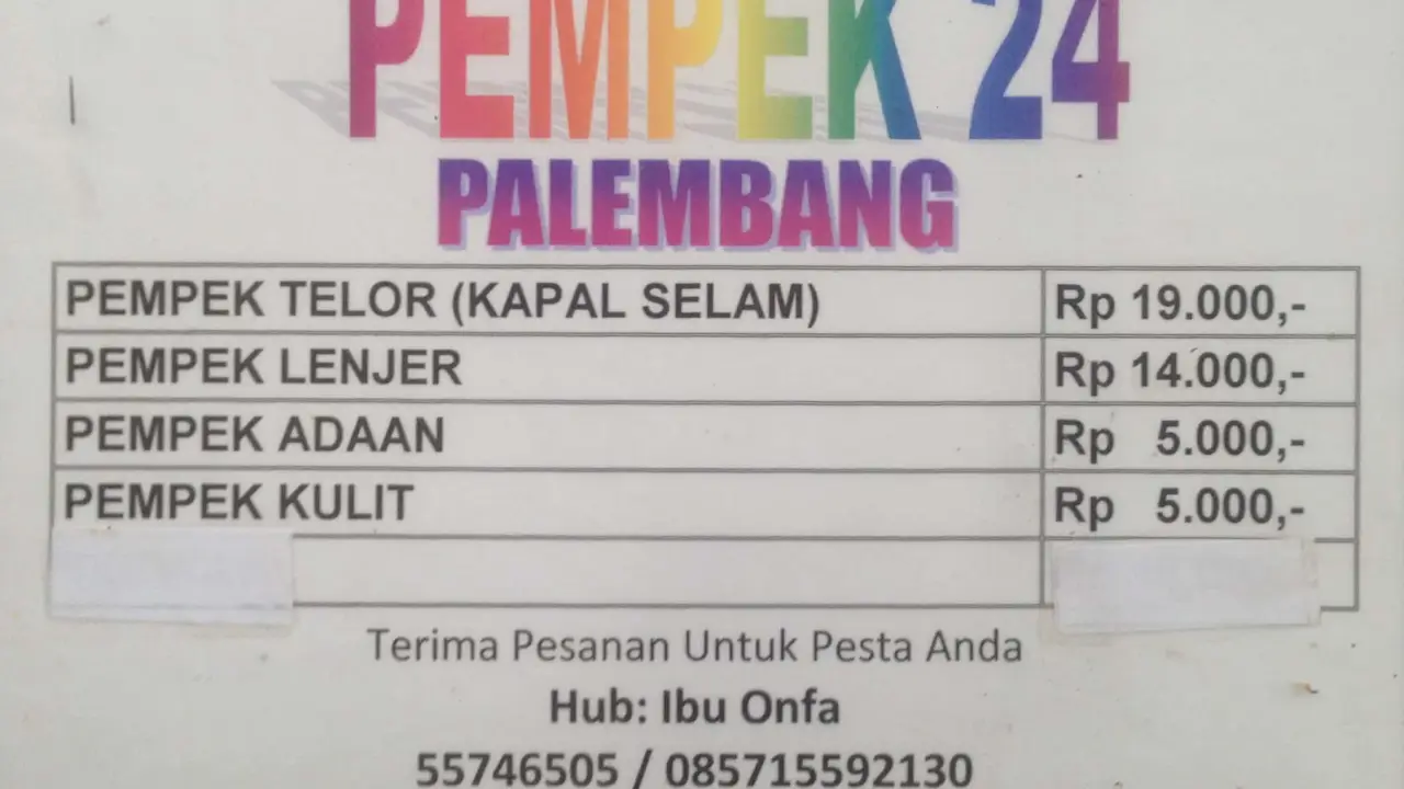 Pempek 24 Palembang