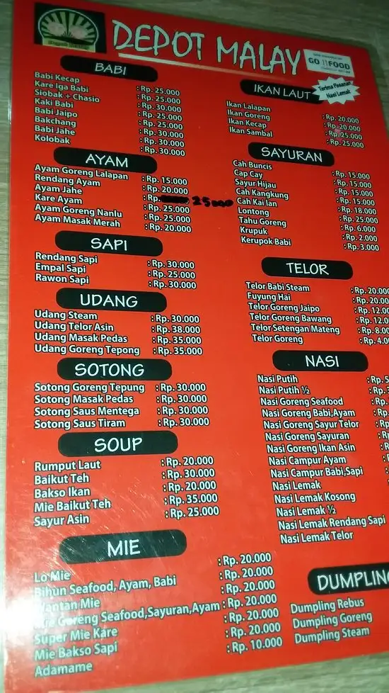 Gambar Makanan Depot Malay 1
