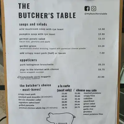 The Butcher's Table Penang