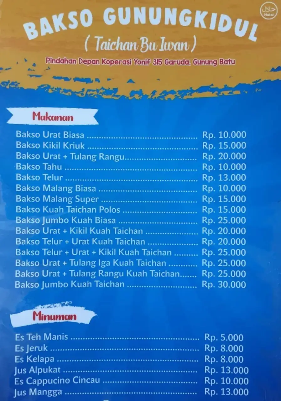 Bakso Gunungkidul