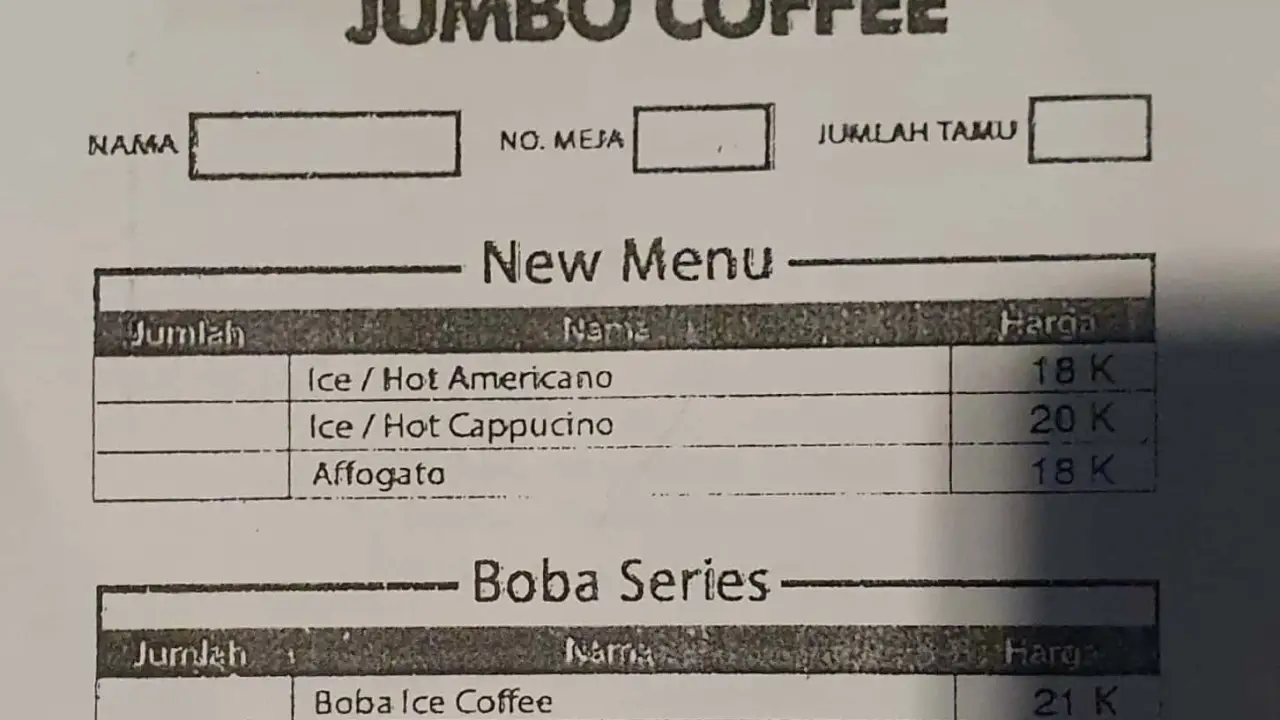 Jumbo Coffee