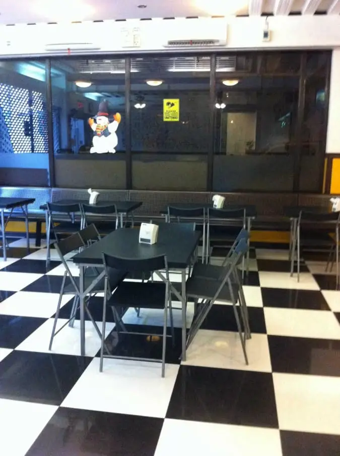 Black & White Cafeteria