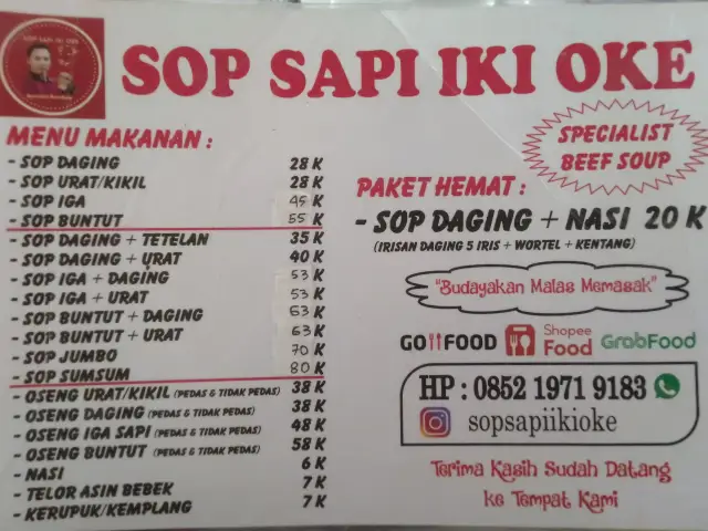 Gambar Makanan Sop Sapi Iki Oke 3