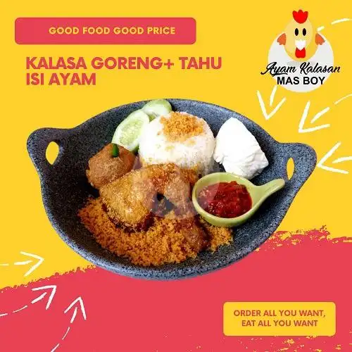 Gambar Makanan Ayam Kalasan Mas Boy, Pecenongan 8