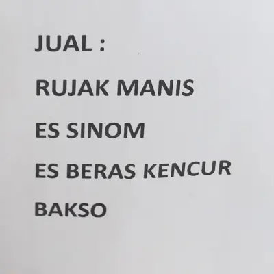 Aneka Rujak Manis & Bakso