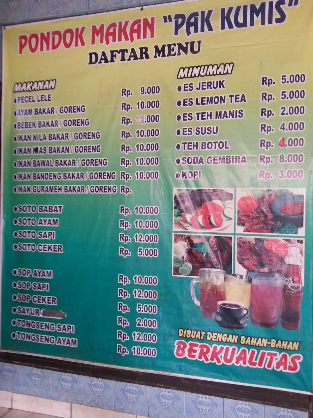 Pondok Ikan & Ayam Bakar Pak Kumis