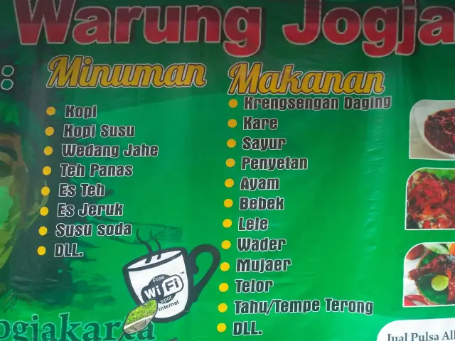 Gambar Makanan Warung Jogja 1