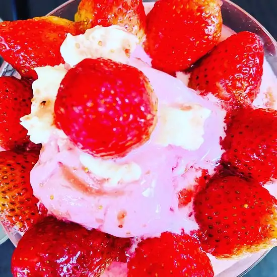 Strawberries and Ice Cream