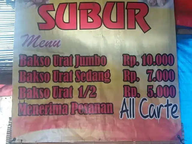 BAKSO SUBUR