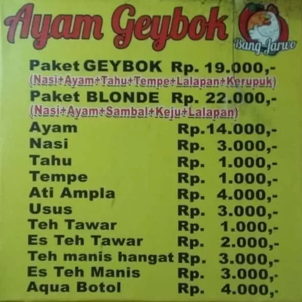 Gambar Makanan AyamGeybokBangJarwo 17