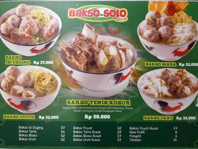 Gambar Makanan Bakso Solo Samrat Bintaro 1