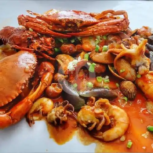 Gambar Makanan Seafood Baba Kemal Kepiting Udang Cumi Kerang Asam Manis, Denpasar 6
