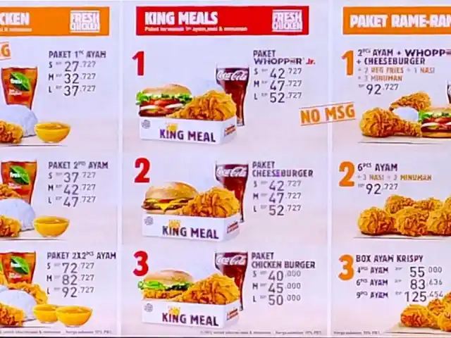 Gambar Makanan Burger King 2