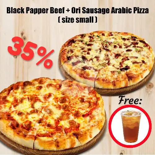 Gambar Makanan Arabic Pizza, Warung Jati Barat 4 4