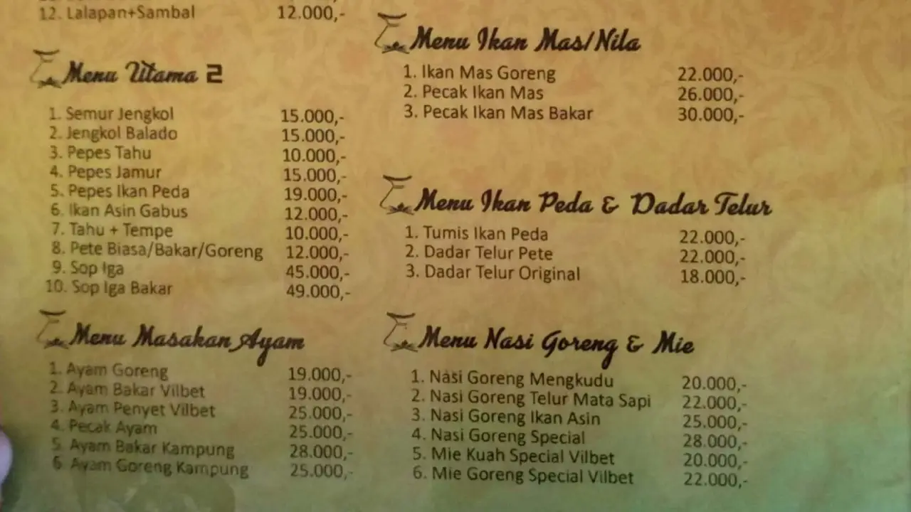 Warung Gabus Pucung Betawi Depok