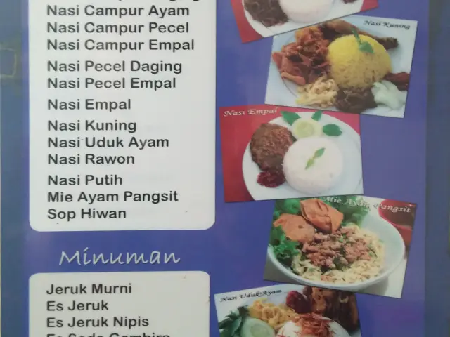 Gambar Makanan Depot Nasi Campur Pojok Tambak Bayan 1