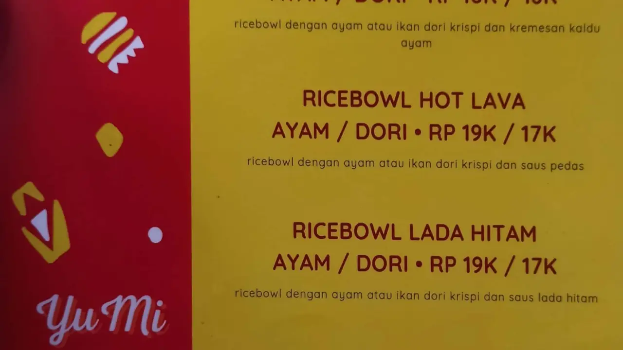 Yu Mi Rice Bowl