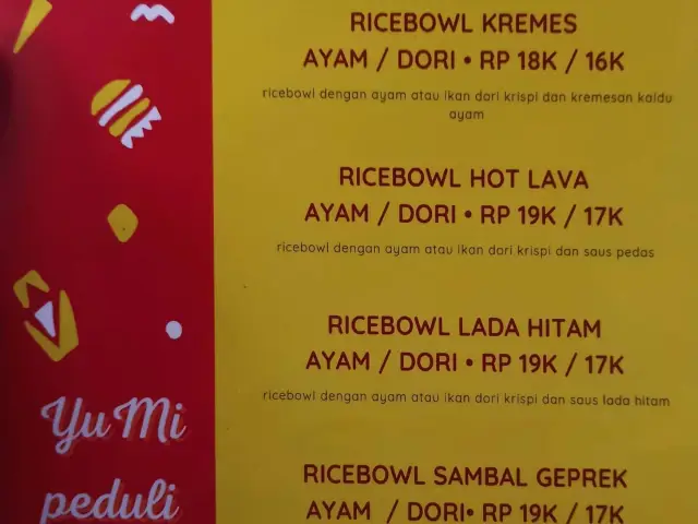 Gambar Makanan Yu Mi Rice Bowl 1