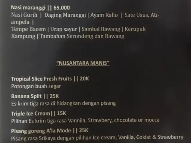 Nusantara By Chef Hendro Soejadi