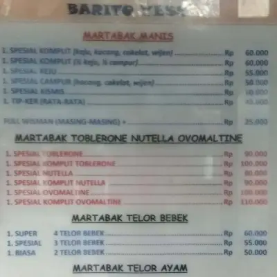 Martabak Top Bandung Barito Yess