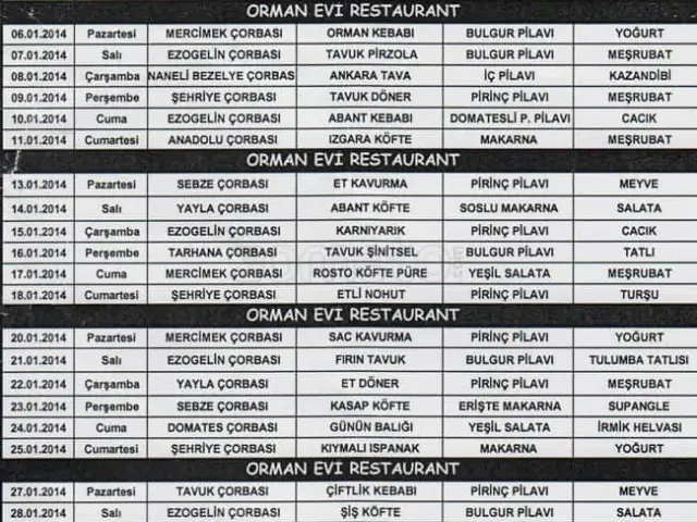 Orman Evi Restaurant