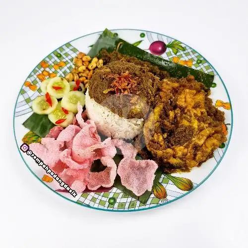 Gambar Makanan Rempah Padang DaSik, Nasi Daging Dan Ayam Rempah Padang Cabe Hijau 3