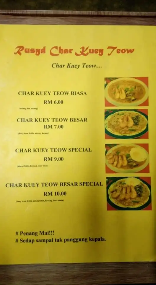Rusyd Char Kuey Teow @ AX Cabin Meru Klang Food Photo 1
