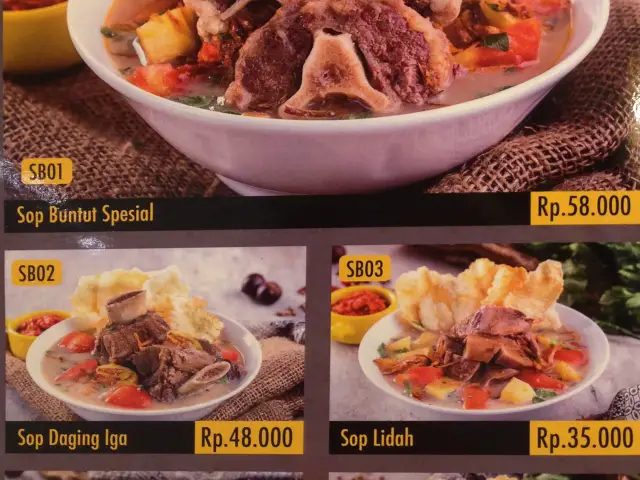 Gambar Makanan Chop Buntut Cak Yo 1