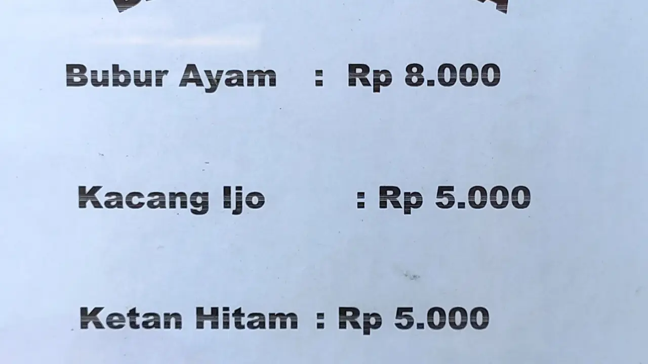 Bubur Ayam & Ketan Ijo Khas Malang