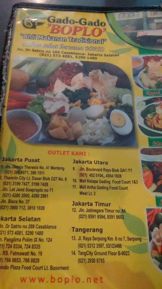 Gambar Makanan Gado Gado Boplo Kuningan 17