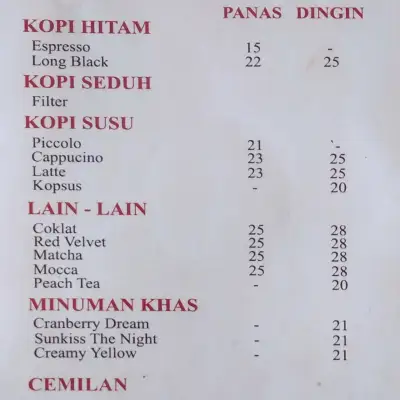 Kedai Kopi Sinar Cahaya