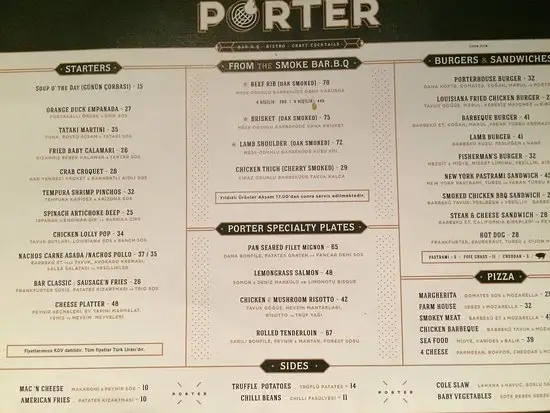 Porter Bar. B.Q. & Craft Cocktails'nin yemek ve ambiyans fotoğrafları 13