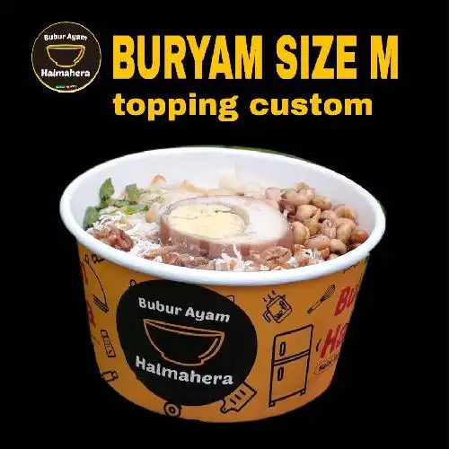 Gambar Makanan Bubur Ayam Halmahera, Jalan Kalimantan Sumbersari 9