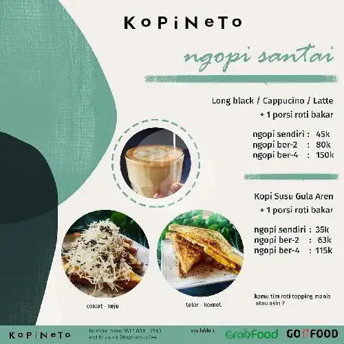 Gambar Makanan Kopineto Coffee, Karet Pedurenan 12