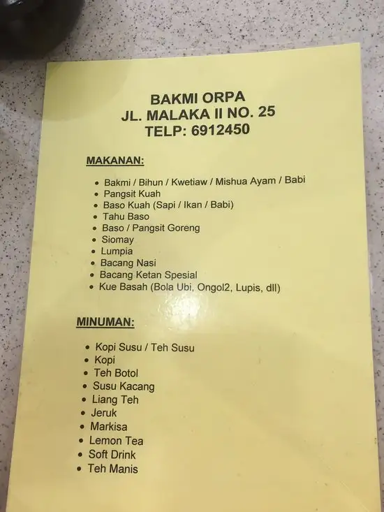 Gambar Makanan Bakmi Orpa 20