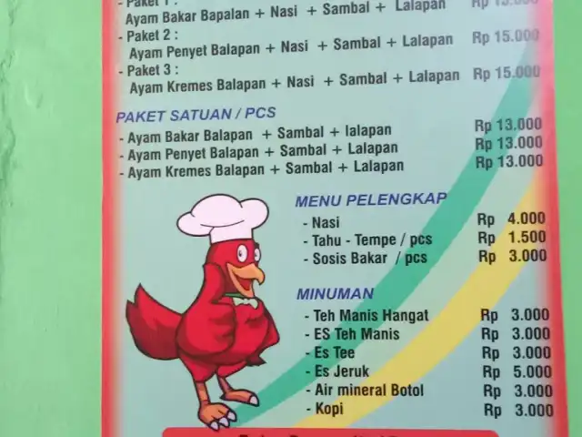 Gambar Makanan Ayam Bakar Penyet Kremes Balapan 1