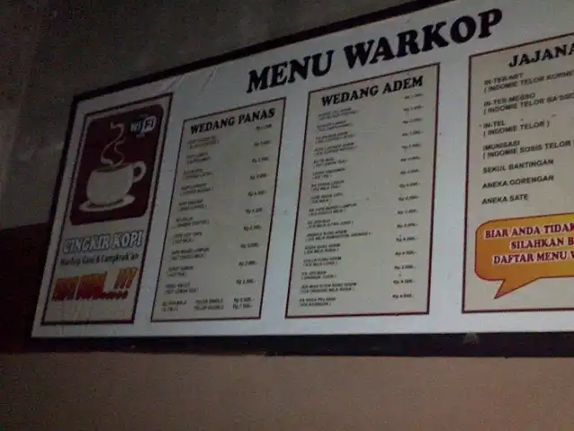 Gambar Makanan Cingkir kopi warkop gaul 7