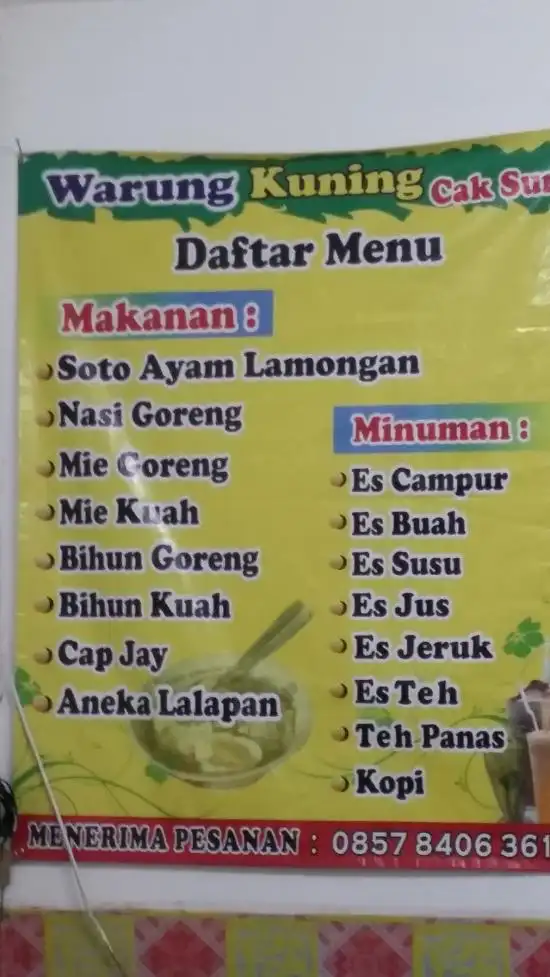 Warung Kuning Cak Sur