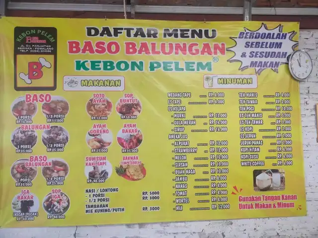 Gambar Makanan Bakso Balungan Kebon Pelem Sewaka 1