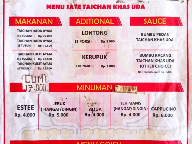 Gambar Makanan Sate Taichan Khas Uda 16