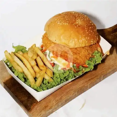 Gambar Makanan Burger Hemat Shofee, Untung Suropati 13
