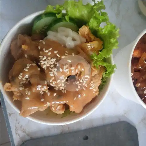 Gambar Makanan Rice Bowl Ayam Saosi 3