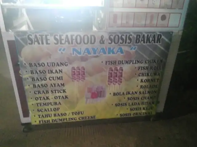Gambar Makanan Sate Seafood & Sosis Bakar Nayaka 1