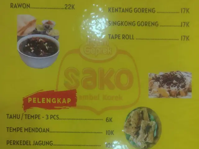 Ayam Geprek Sako