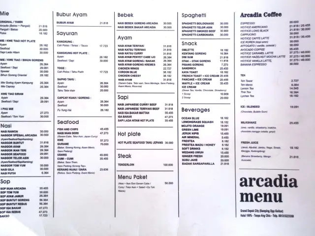 Gambar Makanan Bakmie Arcadia 1