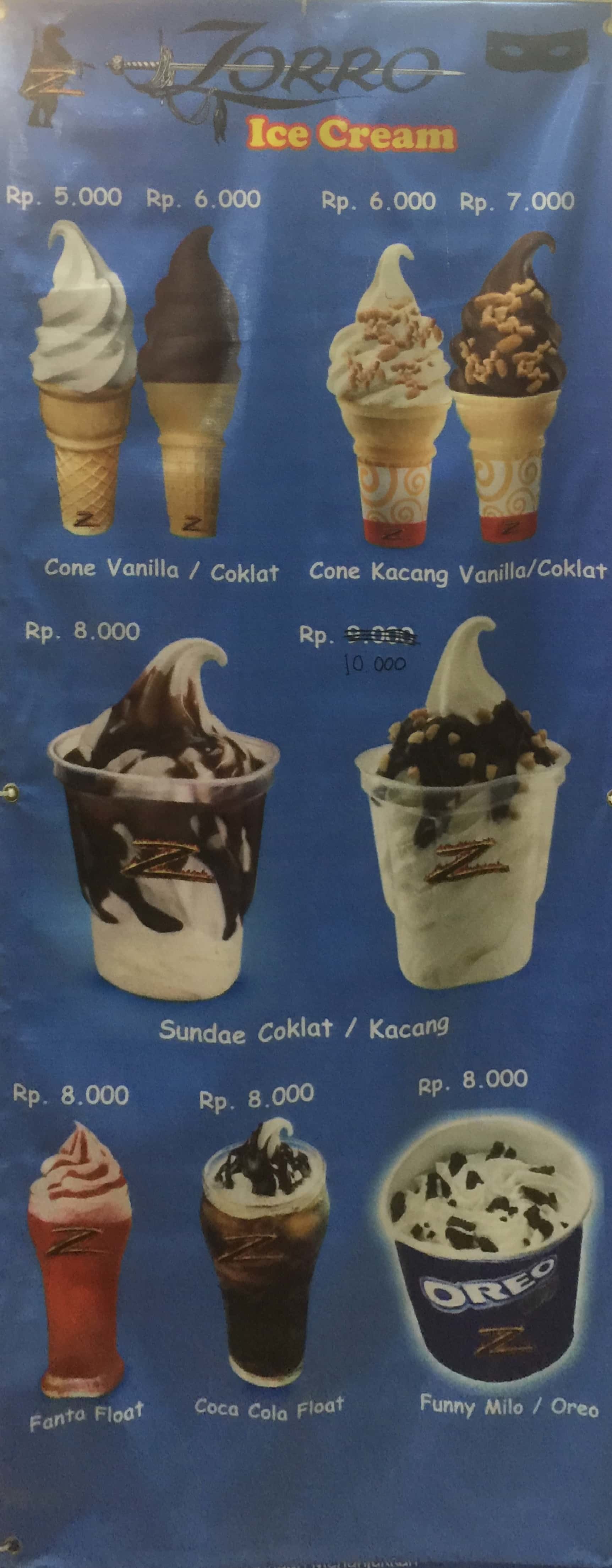 Zorro Ice Cream terdekat - Restoran dan Tempat Makan Es Krim terdekat