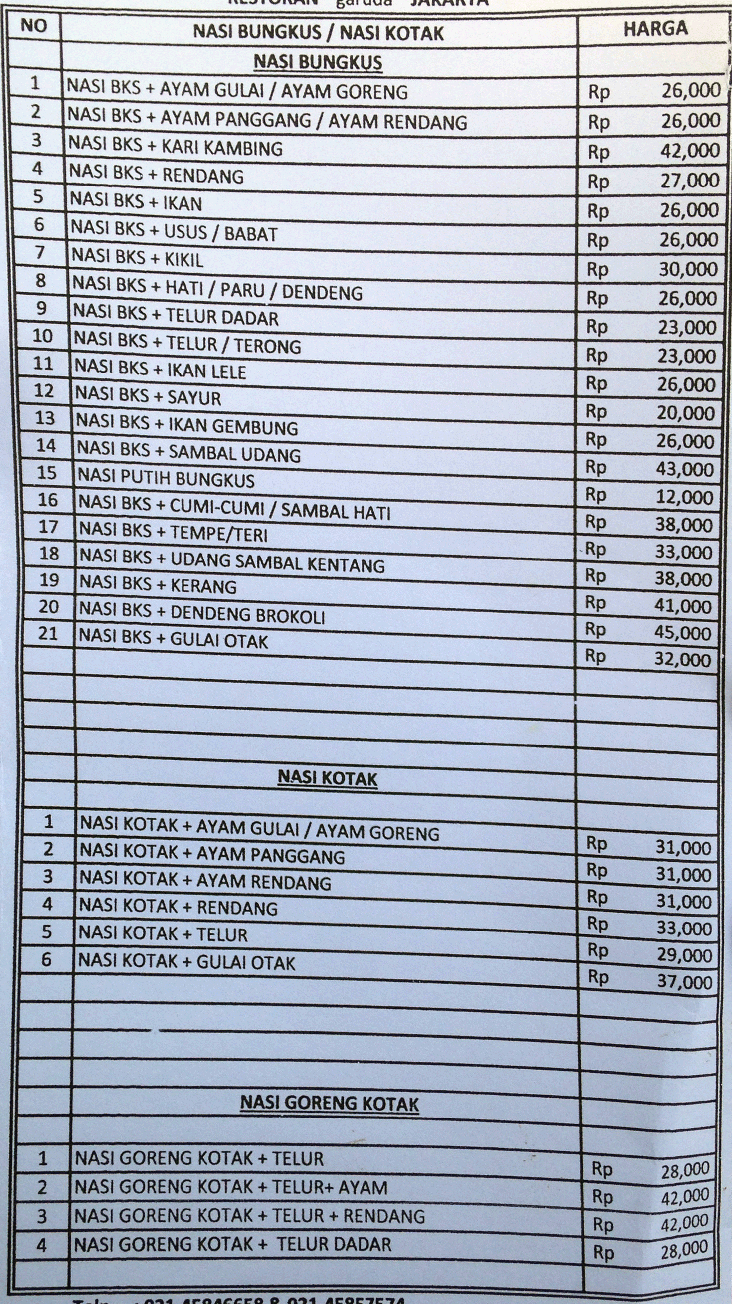 Gambar Makanan Restoran Garuda 2