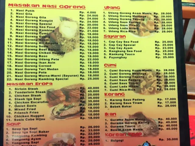 Nasi Goreng, Seafood & Steak Aladin Blok - S
